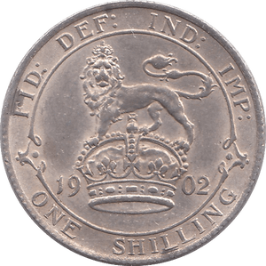 1902 SHILLING ( AUNC ) - Shilling - Cambridgeshire Coins