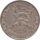 1902 SHILLING ( EF ) - SHILLING - Cambridgeshire Coins