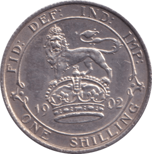 1902 SHILLING ( EF ) - SHILLING - Cambridgeshire Coins