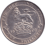 1902 SHILLING ( EF ) - SHILLING - Cambridgeshire Coins