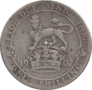 1902 SHILLING ( FAIR ) - Shilling - Cambridgeshire Coins