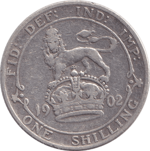 1902 SHILLING ( FAIR ) - SHILLING - Cambridgeshire Coins