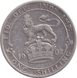 1902 SHILLING ( FAIR ) - SHILLING - Cambridgeshire Coins