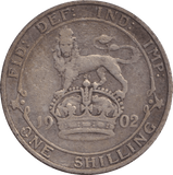1902 SHILLING ( FINE ) 2 - SHILLING - Cambridgeshire Coins