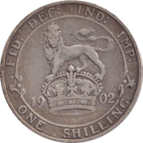 1902 SHILLING ( FINE ) - SHILLING - Cambridgeshire Coins