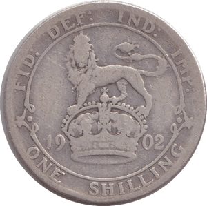 1902 SHILLING ( FINE ) - SHILLING - Cambridgeshire Coins