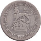 1902 SHILLING ( FINE ) - SHILLING - Cambridgeshire Coins