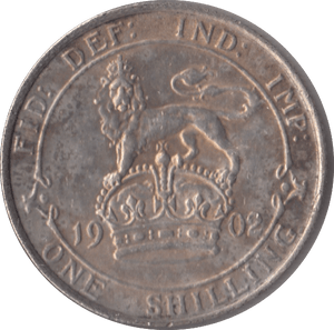 1902 SHILLING ( GVF ) - SHILLING - Cambridgeshire Coins