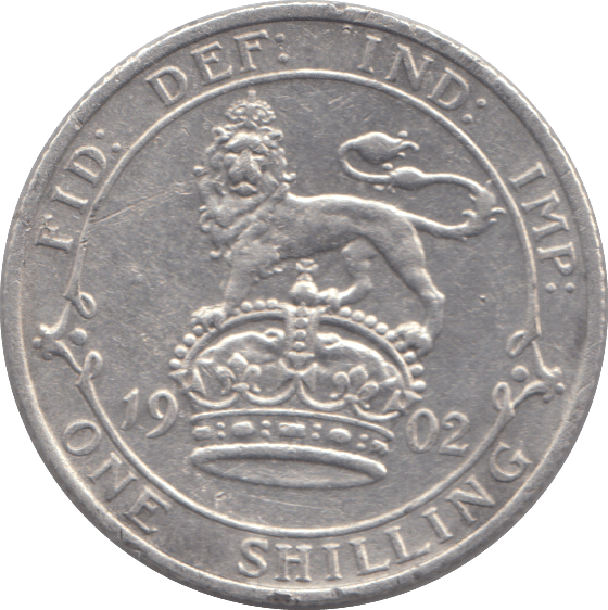 1902 SHILLING ( GVF ) - SHILLING - Cambridgeshire Coins