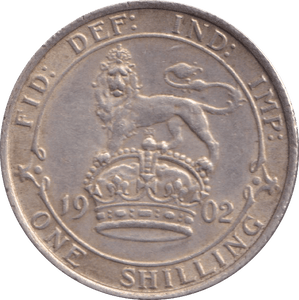 1902 SHILLING ( GVF ) - Shilling - Cambridgeshire Coins