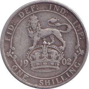 1902 SHILLING ( NF ) - SHILLING - Cambridgeshire Coins