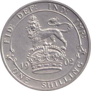 1902 SHILLING ( UNC ) - SHILLING - Cambridgeshire Coins
