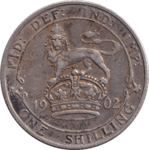 1902 SHILLING ( VF ) - SHILLING - Cambridgeshire Coins