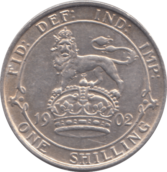1902 SHILLING ( VF ) - SHILLING - Cambridgeshire Coins