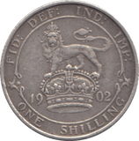 1902 SHILLING ( VF ) - SHILLING - Cambridgeshire Coins
