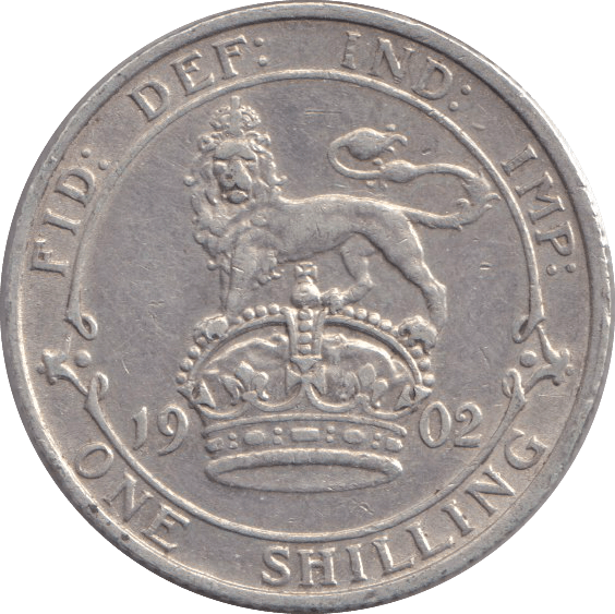 1902 SHILLING ( VF ) - SHILLING - Cambridgeshire Coins