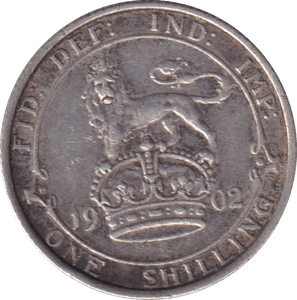 1902 SHILLING (VF) - SHILLING - Cambridgeshire Coins