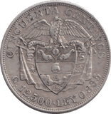 1902 SILVER 50 CENTAVOS COLOMBIA - SILVER WORLD COINS - Cambridgeshire Coins