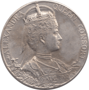 1902 SILVER COMMEMORATIVE COIN EDWARD VII - WOLRD SILVER COINS - Cambridgeshire Coins