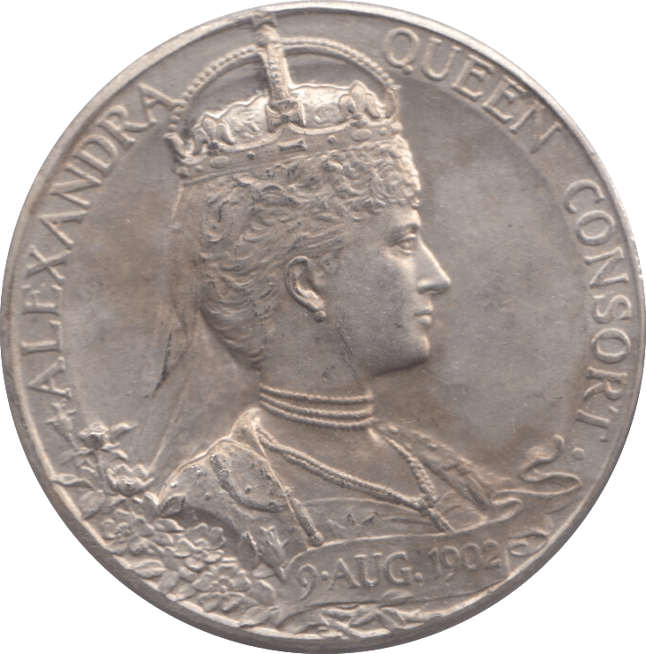 1902 SILVER COMMEMORATIVE COIN EDWARD VII - WOLRD SILVER COINS - Cambridgeshire Coins