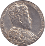 1902 SILVER CORONATION MEDAL EDWARD VII - SILVER WORLD COINS - Cambridgeshire Coins