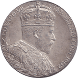 1902 SILVER CORONATION MEDALLION EDWARD VII - MEDALS & MEDALLIONS - Cambridgeshire Coins