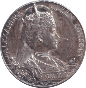 1902 SILVER CORONATION MEDALLION - MEDALS & MEDALLIONS - Cambridgeshire Coins