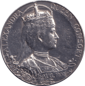 1902 SILVER EDWARD VII MEDALLION - MEDALS & MEDALLIONS - Cambridgeshire Coins