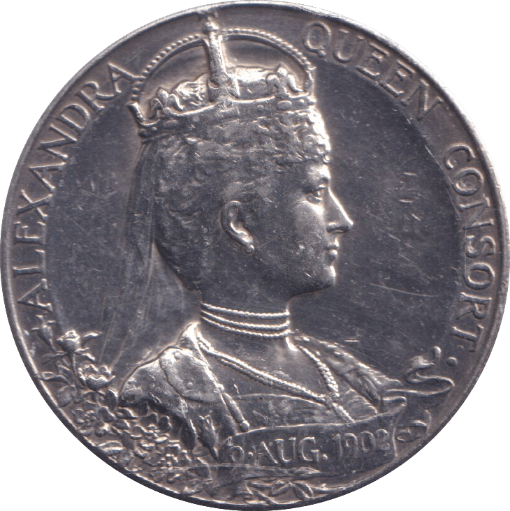 1902 SILVER EDWARD VII MEDALLION - MEDALS & MEDALLIONS - Cambridgeshire Coins