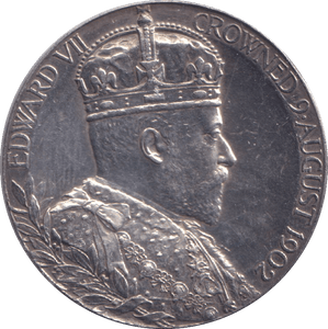 1902 SILVER EDWARD VII MEDALLION - MEDALS & MEDALLIONS - Cambridgeshire Coins