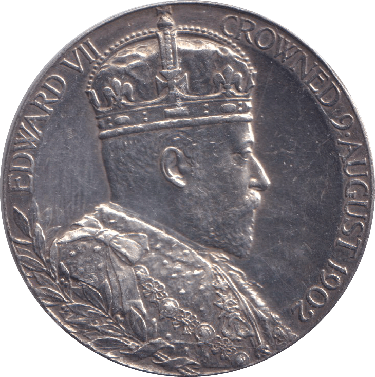 1902 SILVER EDWARD VII MEDALLION - MEDALS & MEDALLIONS - Cambridgeshire Coins