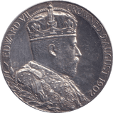 1902 SILVER EDWARD VII MEDALLION - MEDALS & MEDALLIONS - Cambridgeshire Coins