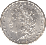 1902 SILVER MORGAN DOLLAR USA NEW ORLEANS MINT - SILVER WORLD COINS - Cambridgeshire Coins