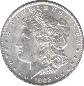1902 SILVER MORGAN DOLLAR USA NEW ORLEANS - SILVER WORLD COINS - Cambridgeshire Coins