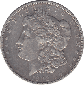 1902 SILVER MORGAN DOLLAR USA - SILVER WORLD COINS - Cambridgeshire Coins
