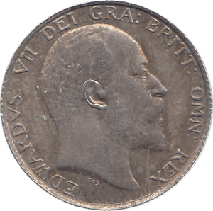 1902 SILVER SHILLING EDWARD VII ( AUNC ) - SHILLING - Cambridgeshire Coins