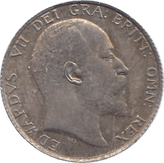 1902 SILVER SHILLING EDWARD VII ( AUNC ) - SHILLING - Cambridgeshire Coins