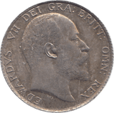 1902 SILVER SHILLING EDWARD VII ( AUNC ) - SHILLING - Cambridgeshire Coins