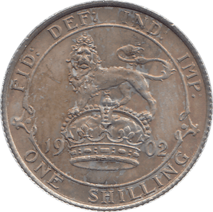 1902 SILVER SHILLING EDWARD VII ( AUNC ) - SHILLING - Cambridgeshire Coins