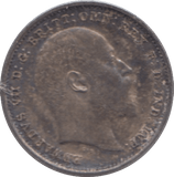1902 SILVER THREEPENCE ( EF ) - Threepence - Cambridgeshire Coins