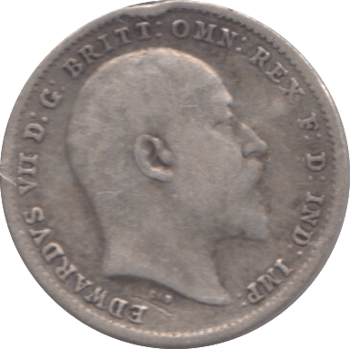 1902 SILVER THREEPENCE ( FINE ) - Threepence - Cambridgeshire Coins