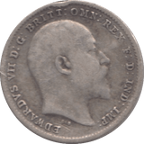 1902 SILVER THREEPENCE ( FINE ) - Threepence - Cambridgeshire Coins