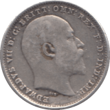 1902 SILVER THREEPENCE ( FINE ) - Threepence - Cambridgeshire Coins