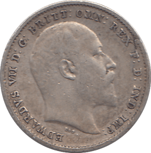 1902 SILVER THREEPENCE ( VF ) - THREEPENCE - Cambridgeshire Coins