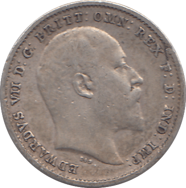 1902 SILVER THREEPENCE ( VF ) - THREEPENCE - Cambridgeshire Coins