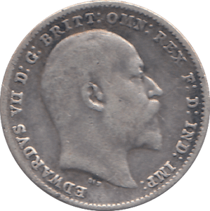 1902 SILVER THREEPENCE ( VF ) - THREEPENCE - Cambridgeshire Coins