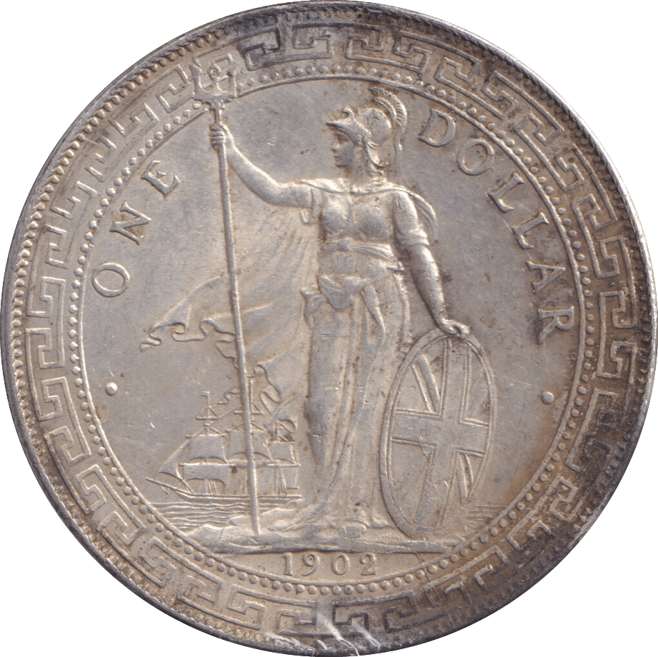 1902 SILVER TRADE DOLLAR - SILVER WORLD COINS - Cambridgeshire Coins