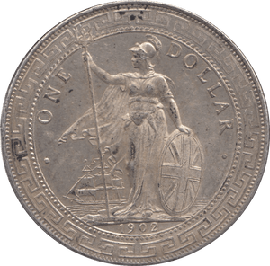 1902 SILVER TRADE DOLLAR - SILVER WORLD COINS - Cambridgeshire Coins