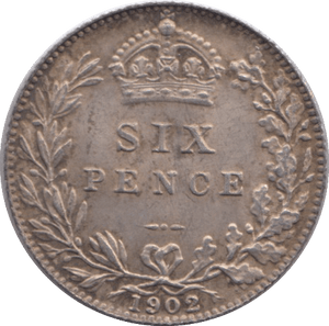 1902 SIXPENCE ( AUNC ) 2 - Sixpence - Cambridgeshire Coins