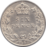 1902 SIXPENCE ( AUNC ) - SIXPENCE - Cambridgeshire Coins